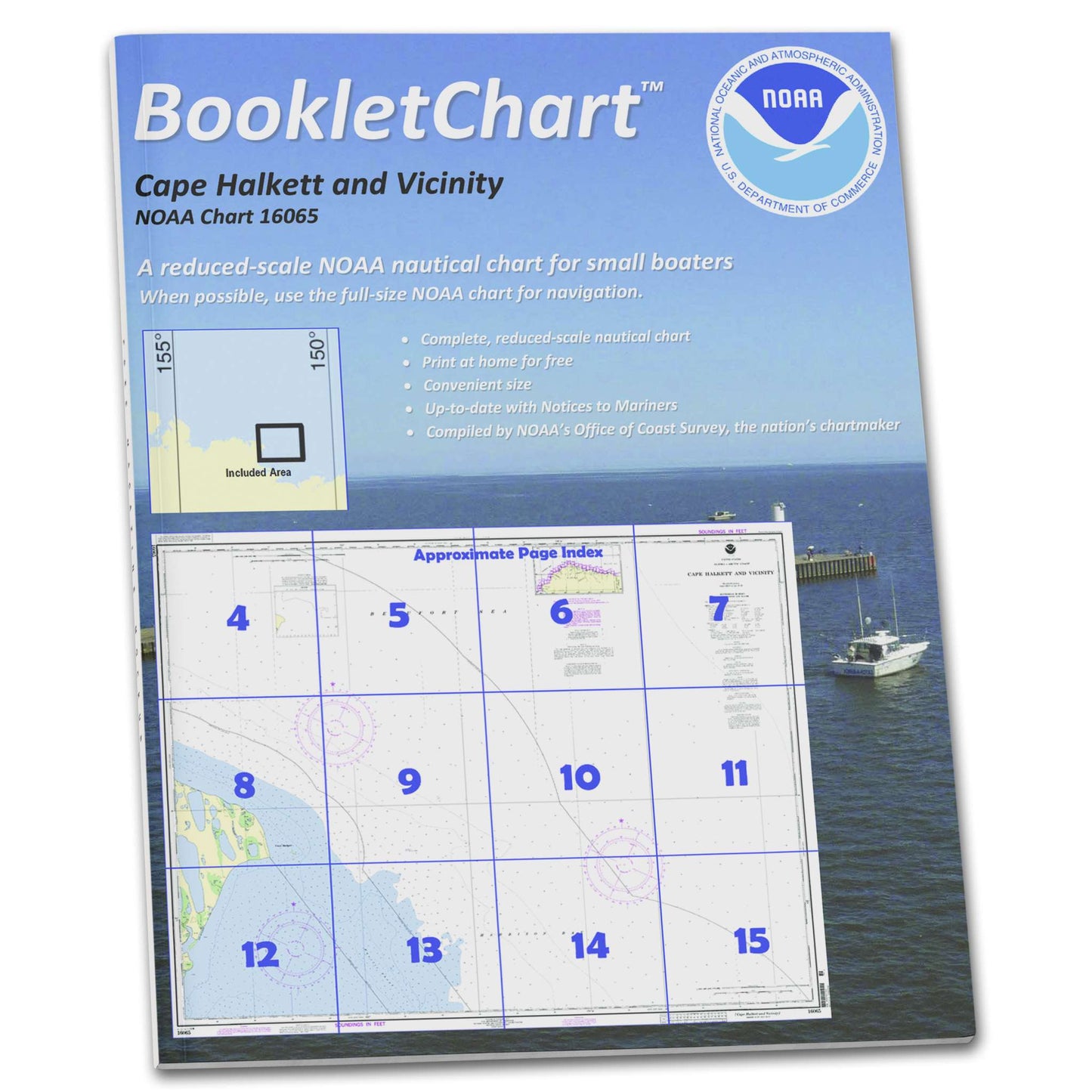 Paradise Clay CB16065 HISTORICAL NOAA Booklet Chart Cape Halkett and Vicinity