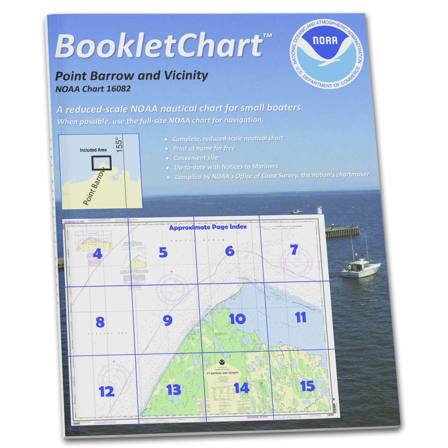 Paradise Clay CB16082 HISTORICAL NOAA Booklet Chart Pt. Barrow and Vicinity