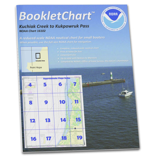 Paradise Clay CB16102 HISTORICAL NOAA Booklet Kuchiak River to Kukpowruk Pass
