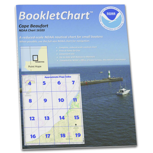 Paradise Clay CB16103 HISTORICAL NOAA Booklet Chart Cape Beaufort