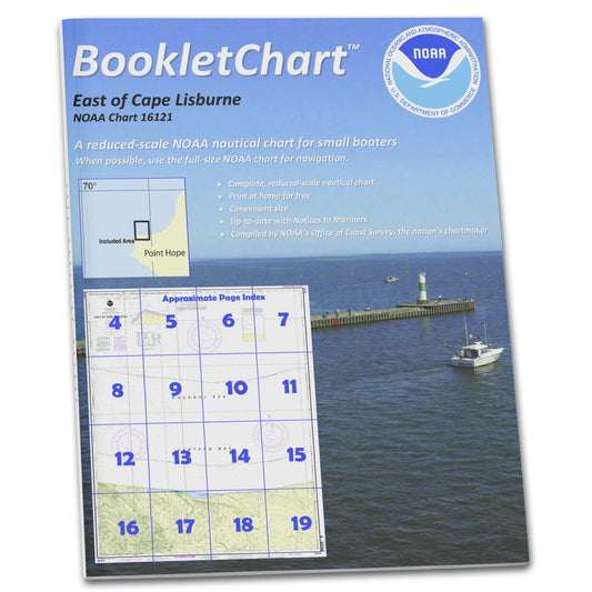 Paradise Clay CB16121 HISTORICAL NOAA Booklet Chart East of Cape Lisburne