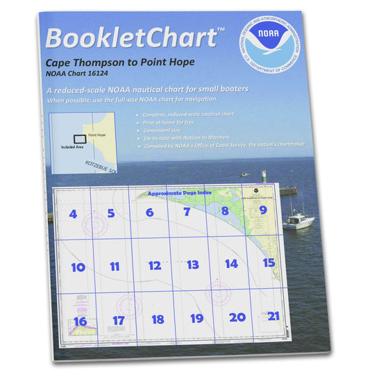Paradise Clay CB16124 HISTORICAL NOAA Booklet Chart Cape Thompson to Point Hope