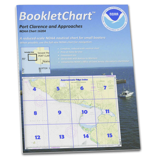 Paradise Clay CB16204 HISTORICAL NOAA Booklet Chart Port Clarence and approaches