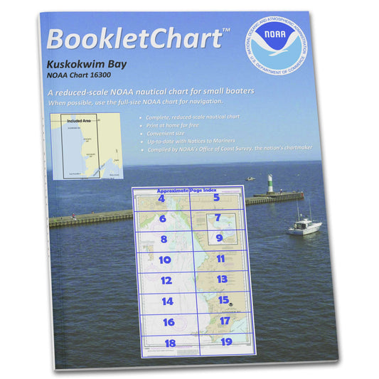 Paradise Clay CB16300 HISTORICAL NOAA Booklet Chart Kuskokwim Bay;Goodnews Bay