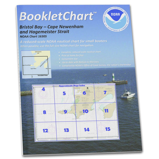 Paradise Clay CB16305 HISTORICAL NOAA Booklet Chart Bristol Bay-Cape Newenham and Hagemeister Strait