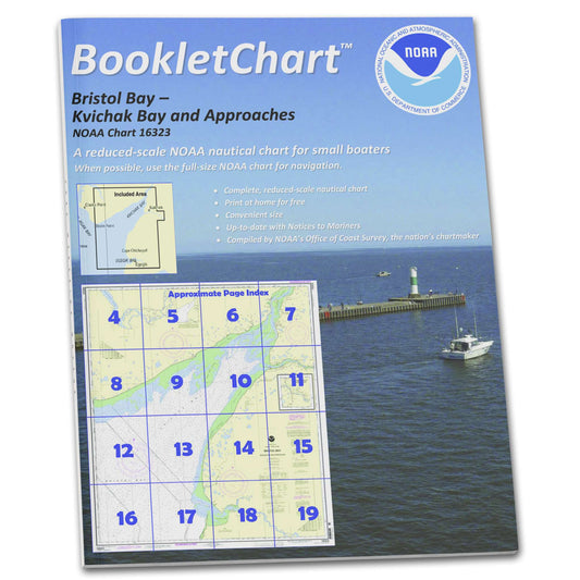 Paradise Clay CB16323 HISTORICAL NOAA Booklet Chart Bristol Bay-Kvichak Bay and approaches