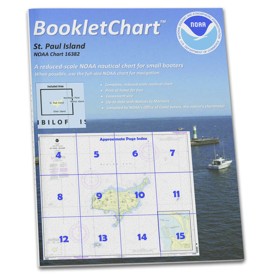 Paradise Clay CB16382 HISTORICAL NOAA Booklet Chart St. Paul Island: Pribilof Islands