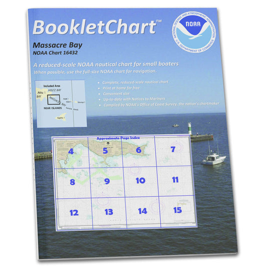 Paradise Clay CB16432 HISTORICAL NOAA Booklet Chart Massacre Bay