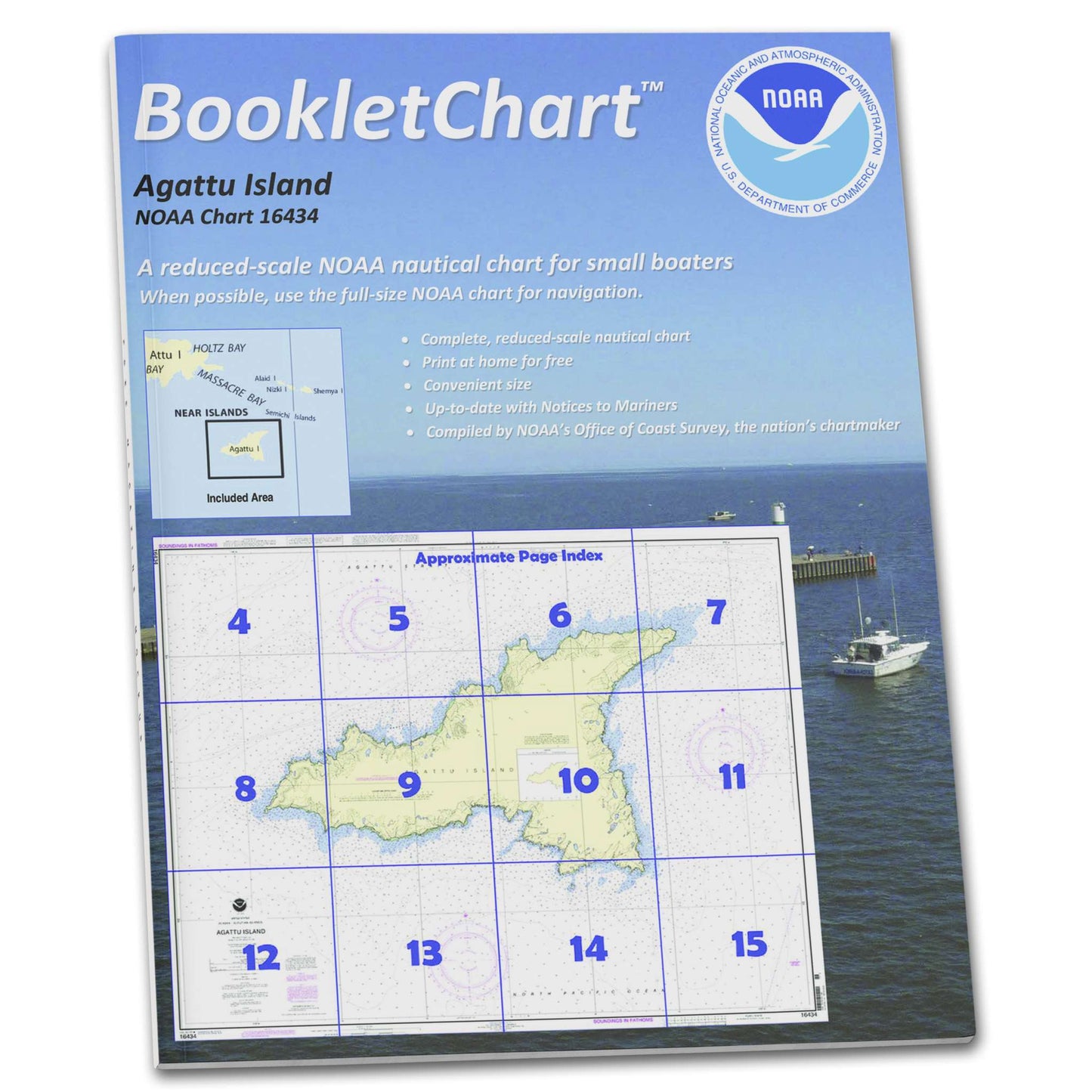 Paradise Clay CB16434 HISTORICAL NOAA Booklet Chart Agattu Island