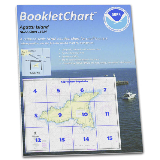 Paradise Clay CB16434 HISTORICAL NOAA Booklet Chart Agattu Island