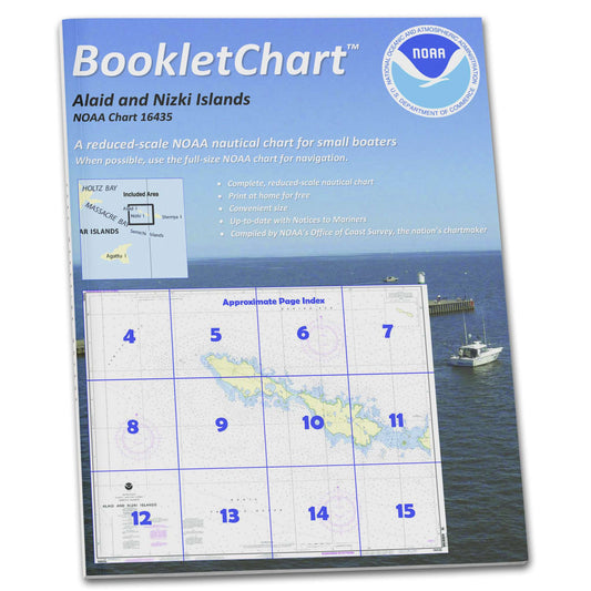 Paradise Clay CB16435 HISTORICAL NOAA Booklet Chart Semichi Islands Alaid and Nizki Islands