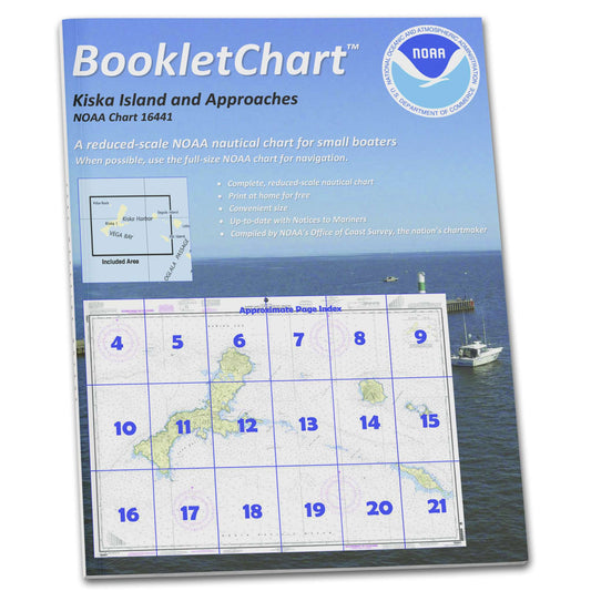 Paradise Clay CB16441 HISTORICAL NOAA Booklet Chart Kiska Island and approaches