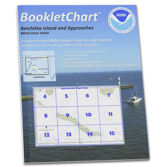 Paradise Clay CB16450 HISTORICAL NOAA Booklet Chart Amchitka Island and Approaches