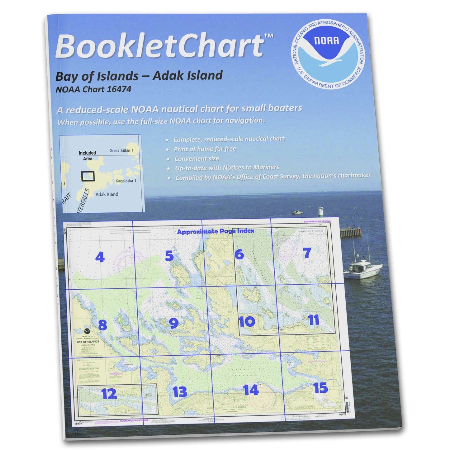 Paradise Clay CB16474 HISTORICAL NOAA Booklet Chart Bay of Islands;Aranne Channel;Hell Gate