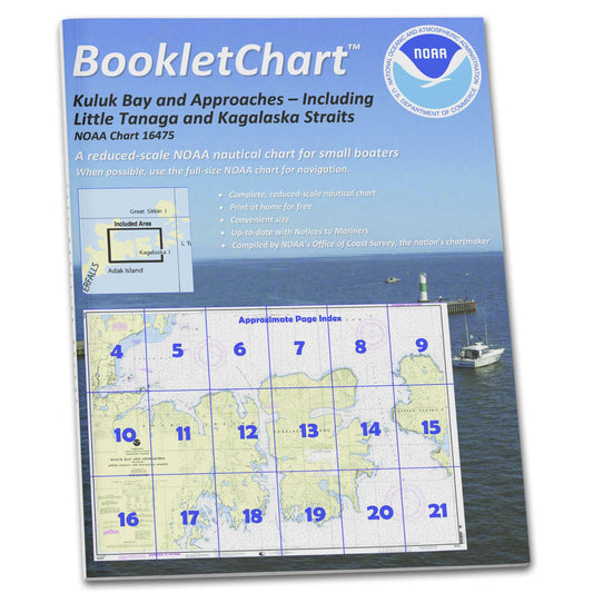 Paradise Clay CB16475 HISTORICAL NOAA Booklet Chart Kuluk Bay and approaches: Including Little Tanaga and Kagalaska, etc.