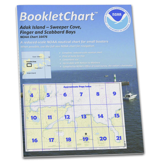 Paradise Clay CB16476 HISTORICAL NOAA Booklet Chart Sweeper Cove: Finger and Scabbard Bays