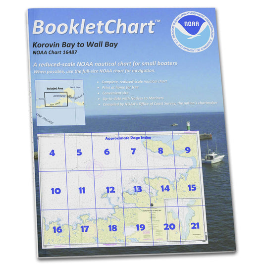 Paradise Clay CB16487 HISTORICAL NOAA Booklet Chart Korovin Bay to Wall Bay-Atka Island;Martin Harbor