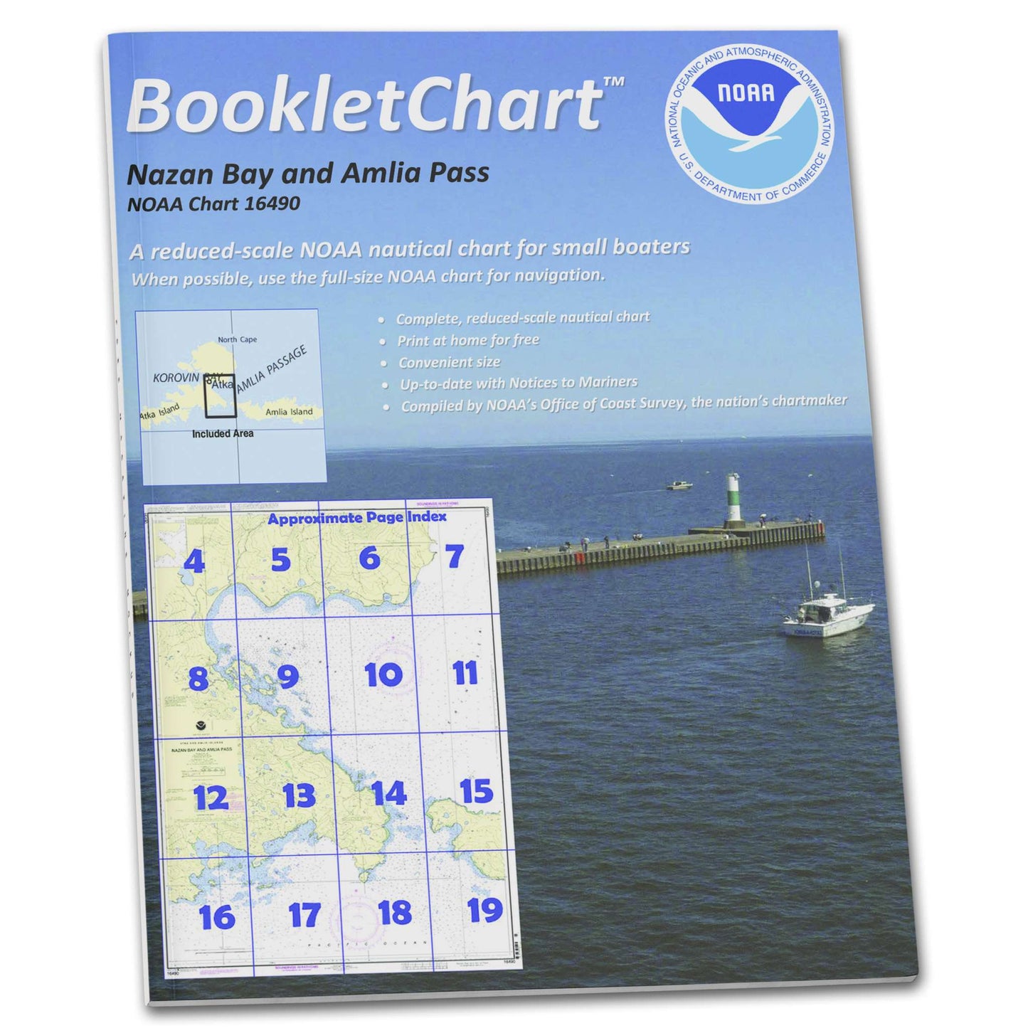 Paradise Clay CB16490 HISTORICAL NOAA Booklet Nazan Bay and Amilia Pass