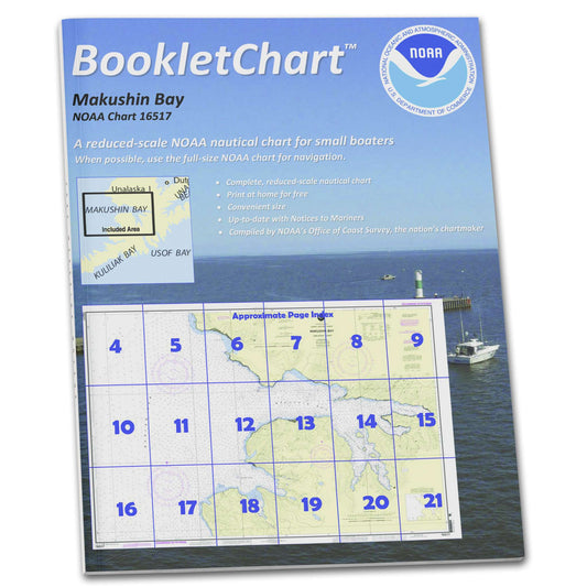 Paradise Clay CB16517 HISTORICAL NOAA Booklet Chart Makushin Bay