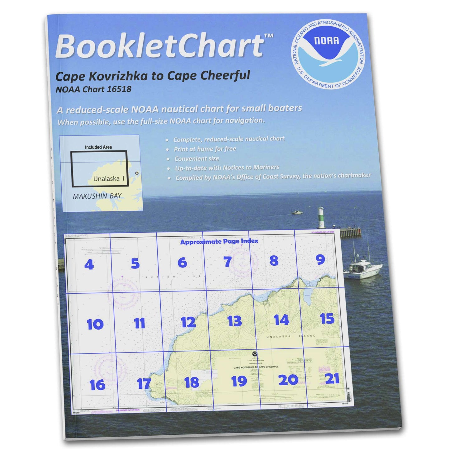 Paradise Clay CB16518 HISTORICAL NOAA Booklet Chart Cape Kavrizhka to Cape Cheerful