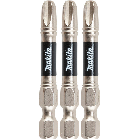 Makita E-00789 Impact XPS® #3 Phillips 2" Power Bit, 3/pk