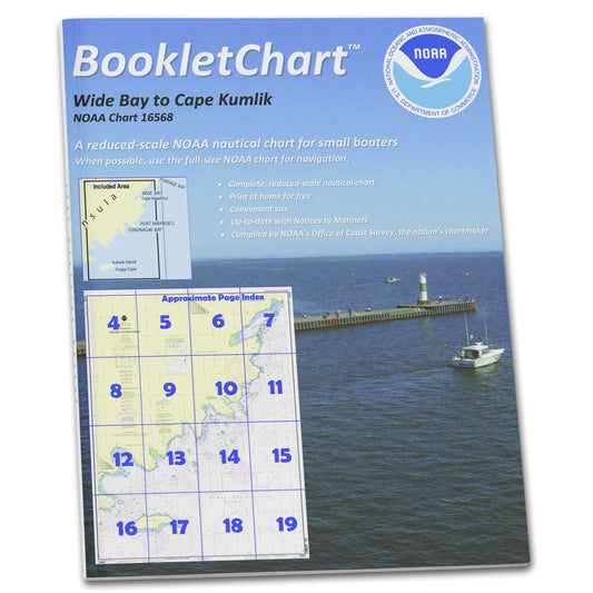 Paradise Clay CB16568 HISTORICAL NOAA Booklet Chart Wide Bay to Cape Kumlik: Alaska Pen.