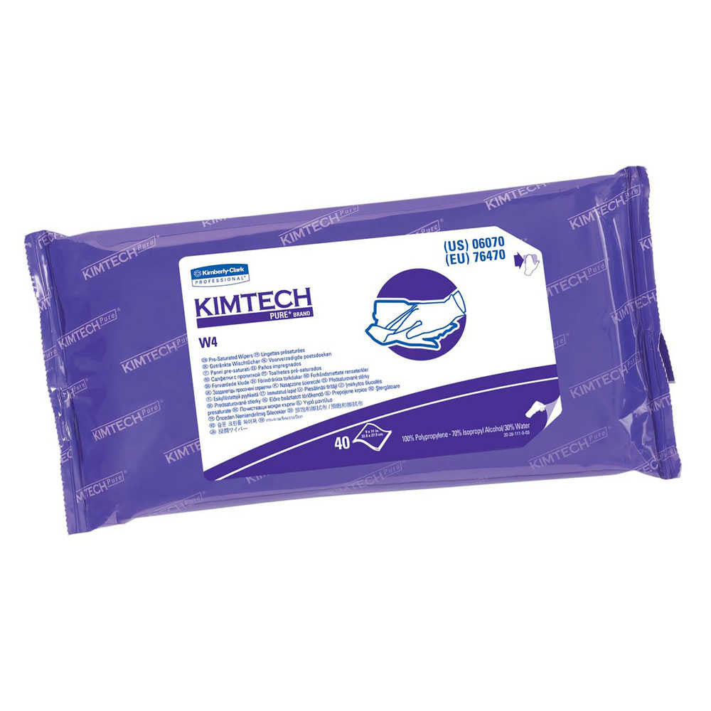 SOS Cleanroom Kimberly-Clark Kimtech (06070) PURE W4 Presat 9" x 11" Wipes