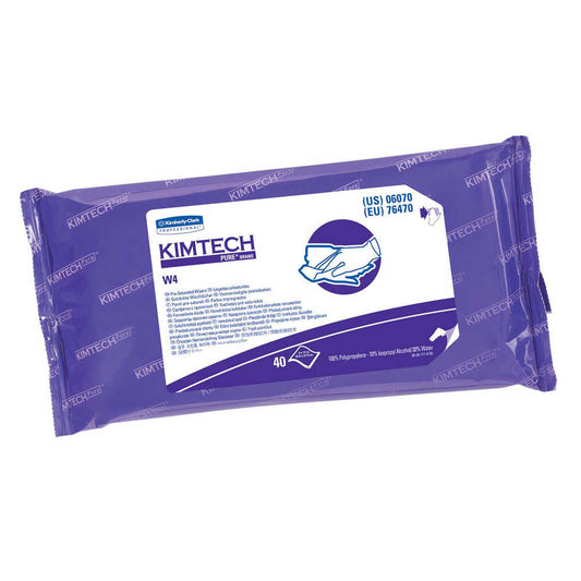 SOS Cleanroom Kimberly-Clark Kimtech (06070) PURE W4 Presat 9" x 11" Wipes