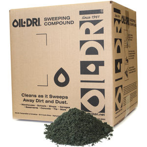 Oil Dri L91050MG 50lb Box Green Oil-Dri Mighty Sweep Oil Base-Sanded Sweeping Compound