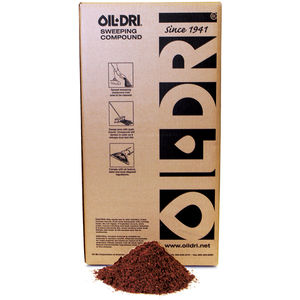 Oil Dri L91100MR 100lb Box Red Oil-Dri Mighty Sweep Oil Base-Sanded Sweeping Compound