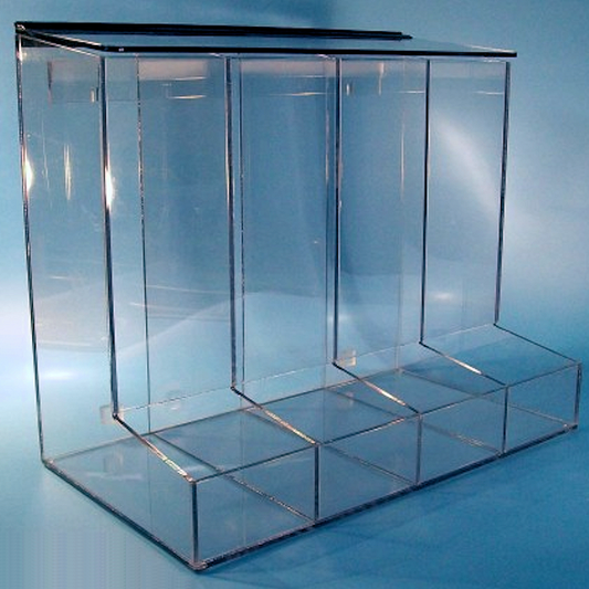 SOS Cleanroom 21.25"W x 18"H x 12"D - Cleanroom 4-Compartment Dispenser with Front Tray