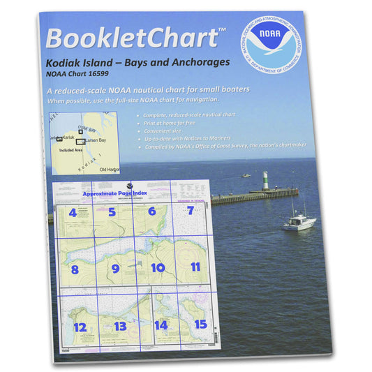 Paradise Clay CB16599 HISTORICAL NOAA Booklet Chart Bays and Anchorages: Kodiak Island Karluk Anchorage;Larsen Bay;Uyak, etc.