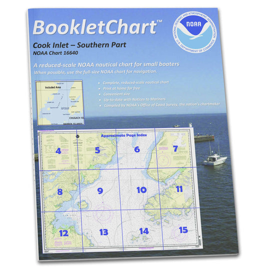 Paradise Clay CB16640 HISTORICAL NOAA Booklet Chart Cook Inlet-Southern Part