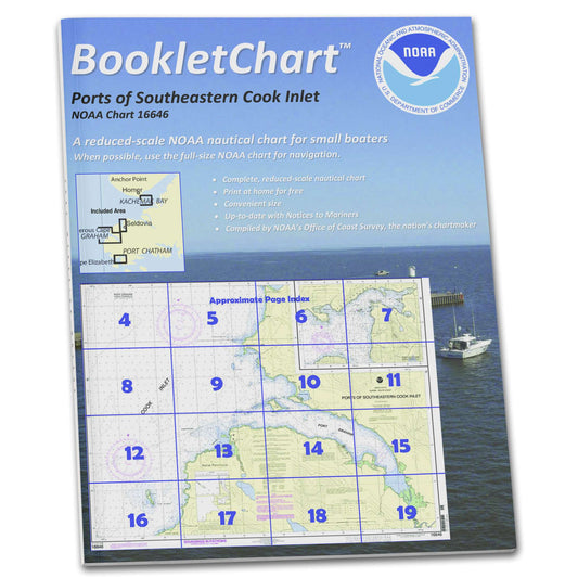 Paradise Clay CB16646 HISTORICAL NOAA Booklet Chart Ports of Southeastern Cook Inlet Port Chatham;Port Graham;Seldovia Bay.