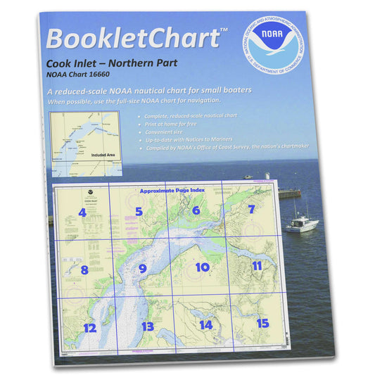 Paradise Clay CB16660 HISTORICAL NOAA Booklet Chart Cook Inlet-Northern Part