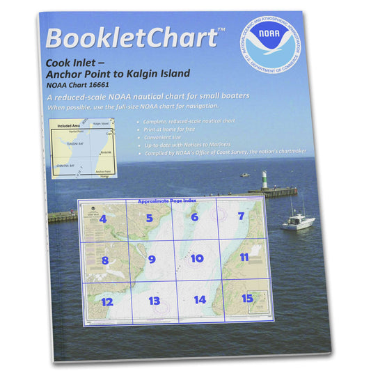 Paradise Clay CB16661 HISTORICAL NOAA Booklet Chart Cook Inlet-Anchor Point to Kalgin Island;Ninilchik Harbor