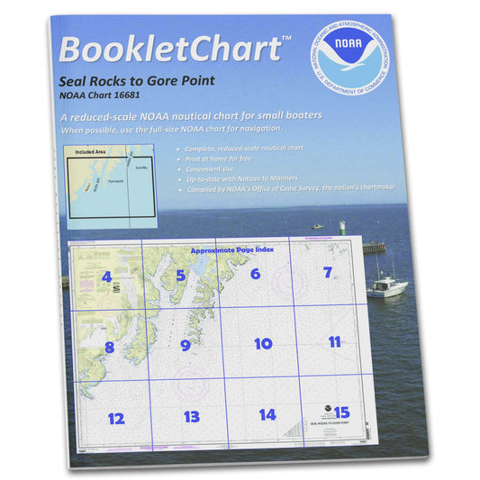 Paradise Clay CB16681 HISTORICAL NOAA Booklet Chart Seal Rocks to Gore Point