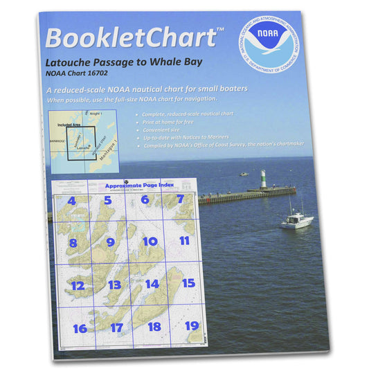 Paradise Clay CB16702 HISTORICAL NOAA Booklet Chart Latouche Passage to Whale Bay