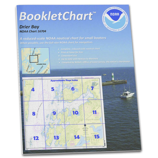 Paradise Clay CB16704 HISTORICAL NOAA Booklet Chart Drier Bay: Prince William Sound