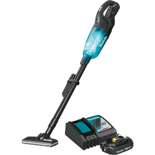 Makita XLC04R1BX4 18V LXT® Lithium‘ion Compact Brushless Cordless 3‘Speed Vacuum Kit, w/ Push Button (2.0Ah)