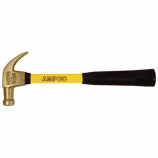 AMPCO SAFETY TOOLS H-20FG 1 Lb. Claw Hammer W/Fbg.Handle
