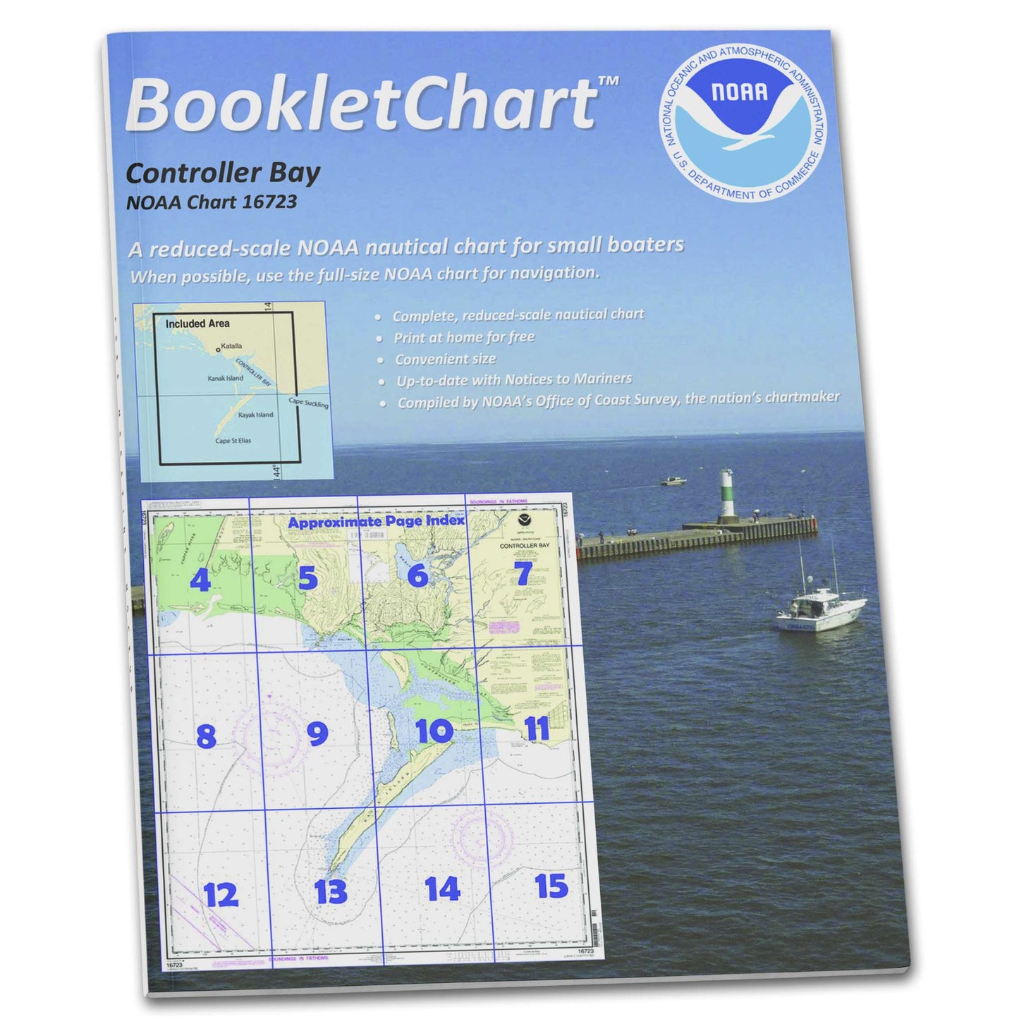 Paradise Clay CB16723 HISTORICAL NOAA Booklet Chart Controller Bay