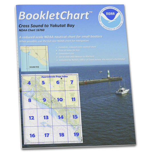 Paradise Clay CB16760 HISTORICAL NOAA Booklet Chart Cross Sound to Yakutat Bay