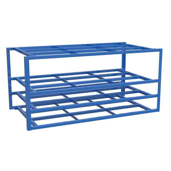 Vestil SHEET-R-57-HB-2 Sheet Rack, 60 in W, 4 Shelves, Blue