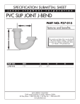 Jones Stephens P37015 1-1/2" White Plastic Slip Joint J-Bend