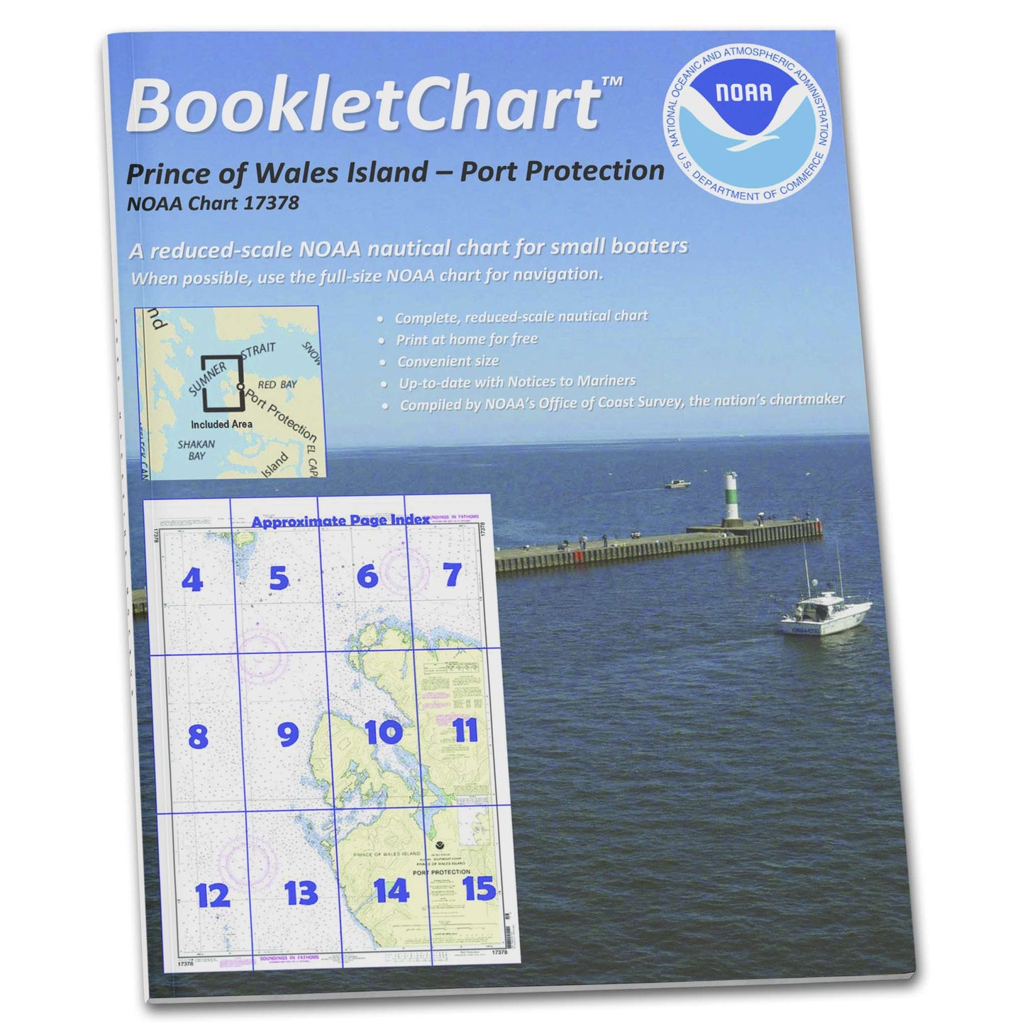Paradise Clay CB17378 HISTORICAL NOAA Booklet Chart Port Protection: Prince of Wales Island