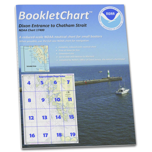 Paradise Clay CB17400 HISTORICAL NOAA Booklet Chart Dixon Entrance to Chatham Strait