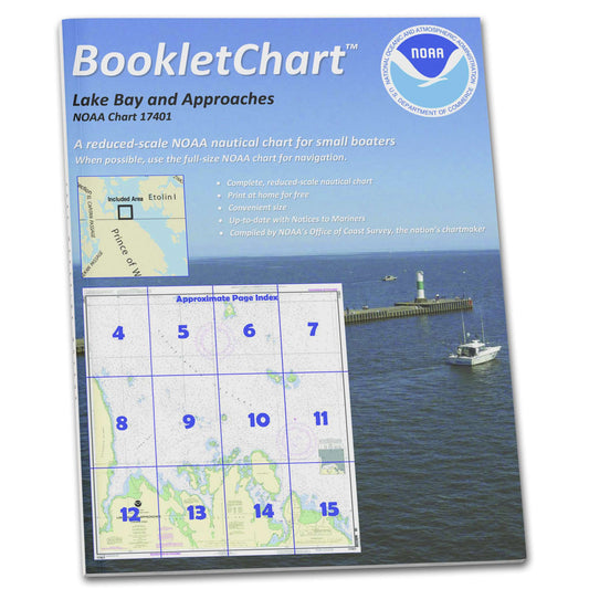 Paradise Clay CB17401 HISTORICAL NOAA Booklet Chart Lake Bay and approaches: Clarence Str.