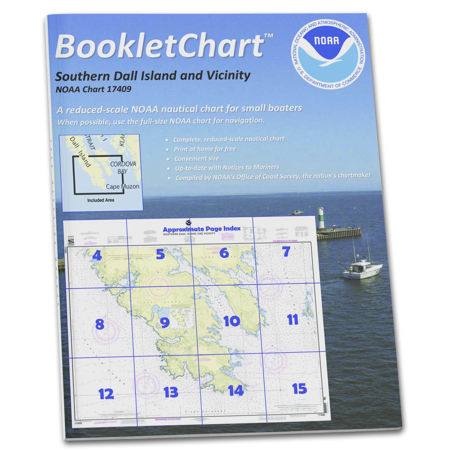 Paradise Clay CB17409 HISTORICAL NOAA Booklet Chart Southern Dall Island and Vicinity
