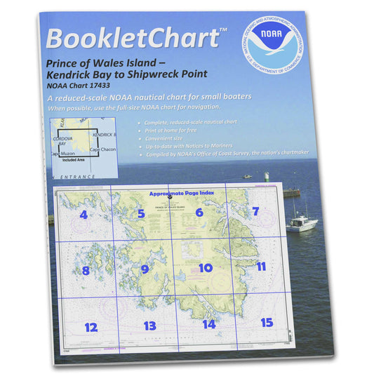 Paradise Clay CB17433 HISTORICAL NOAA Booklet Chart Kendrick Bay to Shipwreck Point: Prince of Wales Island